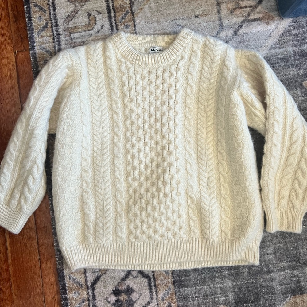 Cream Wool Vintage Sweater
